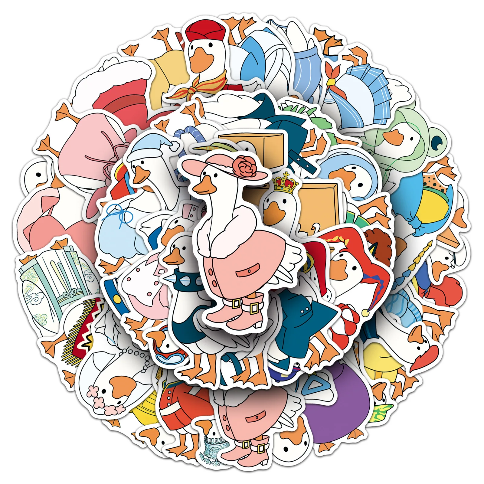 50PCS Cute White Goose Dress Up Sticker Creative Decoration Mobile Phone Case Notebook Water Cup DIY Graffiti Skateboard Gifts
50PCS Cute White Goose Dress Up Sticker Creative Decoration Mobile Phone Case Notebook Water Cup DIY Graffiti Skateboard Gifts