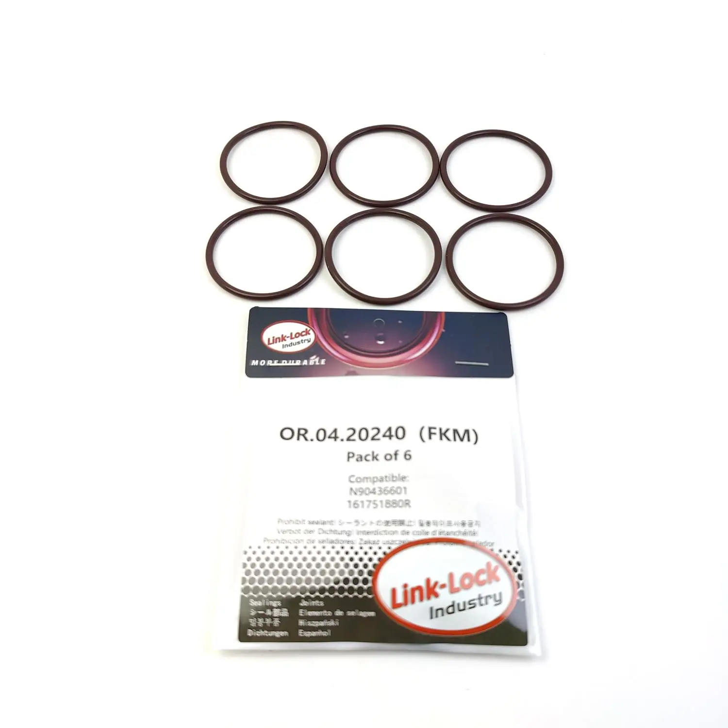 LINK-LOCK 6PCS OR.04.20240 FKM Viton Sealing O-Ring Kit of Oil Pump N90436601 161751880R for AUDI for RENAULT
LINK-LOCK 6PCS OR.04.20240 FKM Viton Sealing O-Ring Kit of Oil Pump N90436601 161751880R for AUDI for RENAULT
