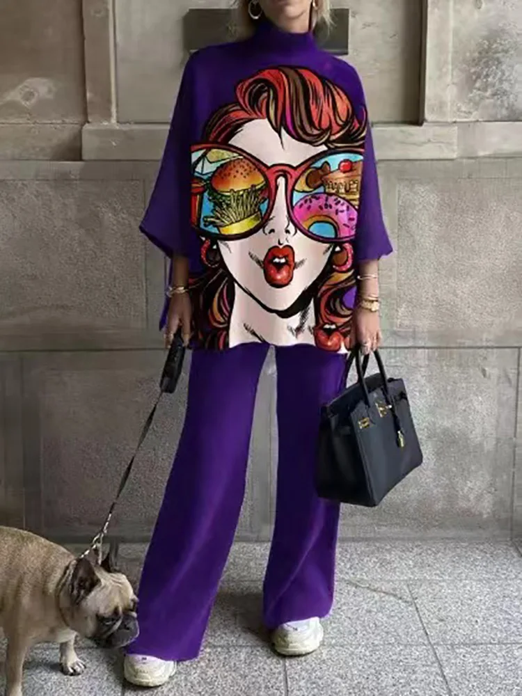 Autumn Winter Loose Fit Tops And Pants Set Women Long Sleeve Casual Pants Two Piece Set Streetwear Femme Pants Matching Suit New
Autumn Winter Loose Fit Tops And Pants Set Women Long Sleeve Casual Pants Two Piece Set Streetwear Femme Pants Matching Suit New