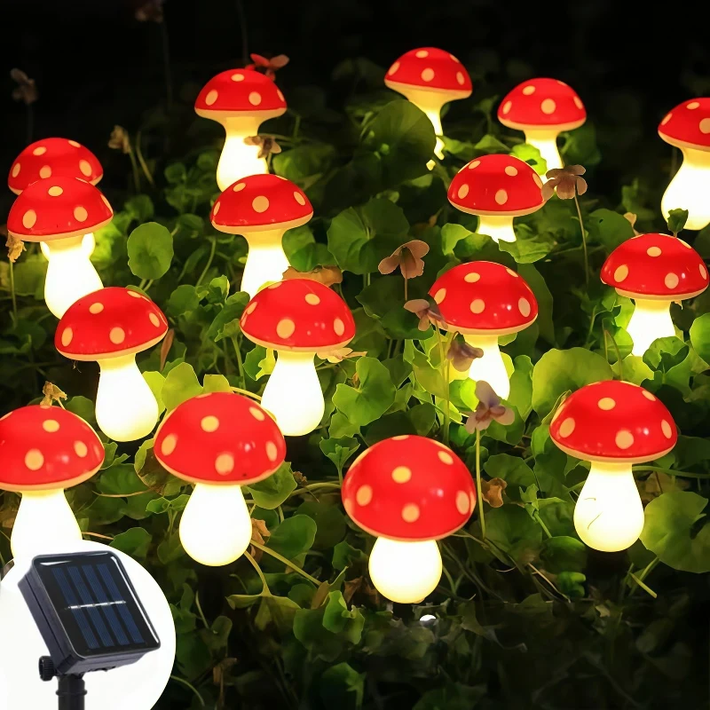 Уличные солнечные грибные фонари, 8 режимов, садовые праздничные праздничные огни для Рождества, двора, кемпинга, Хэллоуина, освещение, декор
Уличные солнечные грибные фонари, 8 режимов, садовые праздничные праздничные огни для Рождества, двора, кемпинга, Хэллоуина, освещение, декор