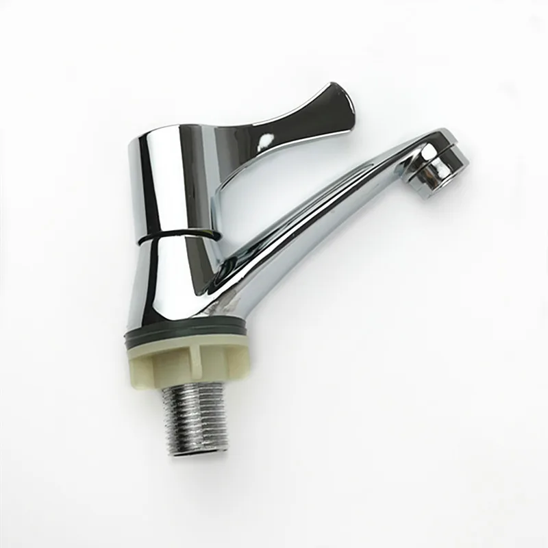 Single water basin faucet, zinc alloy desktop large fish tail washbasin, single cold faucet
Single water basin faucet, zinc alloy desktop large fish tail washbasin, single cold faucet