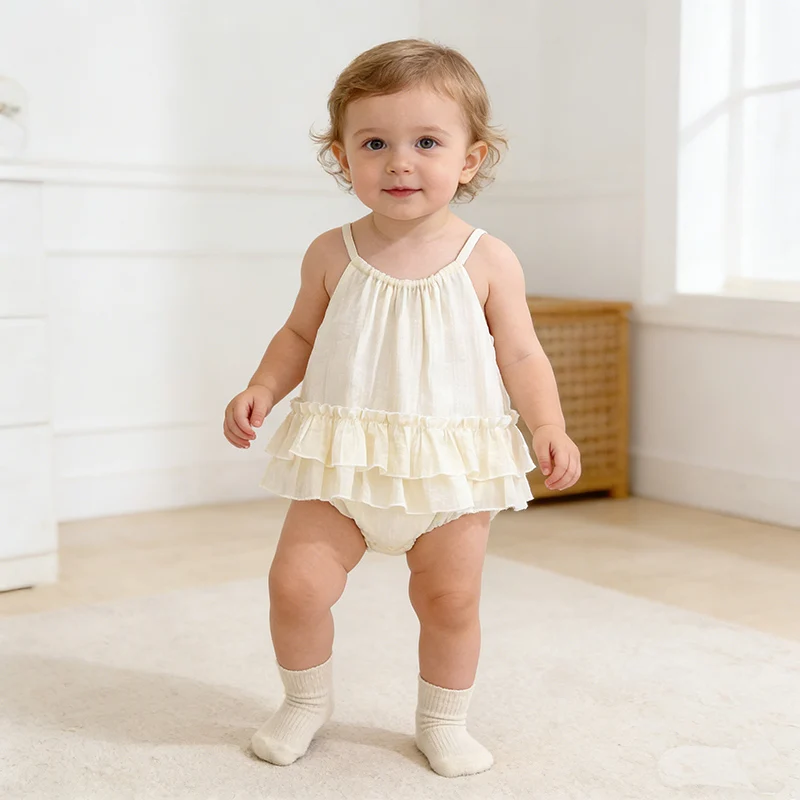 2026 New Summer 0-24M Children Clothes Infant Baby Girls Bodysuits Sleeveless Cotton Solid Color Toddler Baby Girls Jumpsuit
2026 New Summer 0-24M Children Clothes Infant Baby Girls Bodysuits Sleeveless Cotton Solid Color Toddler Baby Girls Jumpsuit