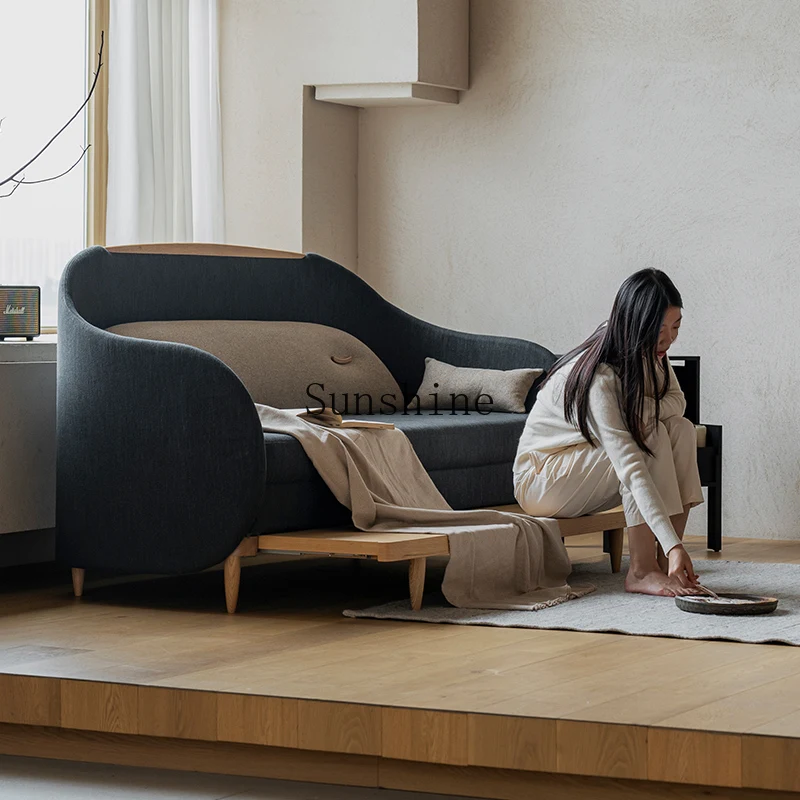 Warm sleep sofa bed small apartment living room bedroom foldable fabric solid wood straight row designer
Warm sleep sofa bed small apartment living room bedroom foldable fabric solid wood straight row designer