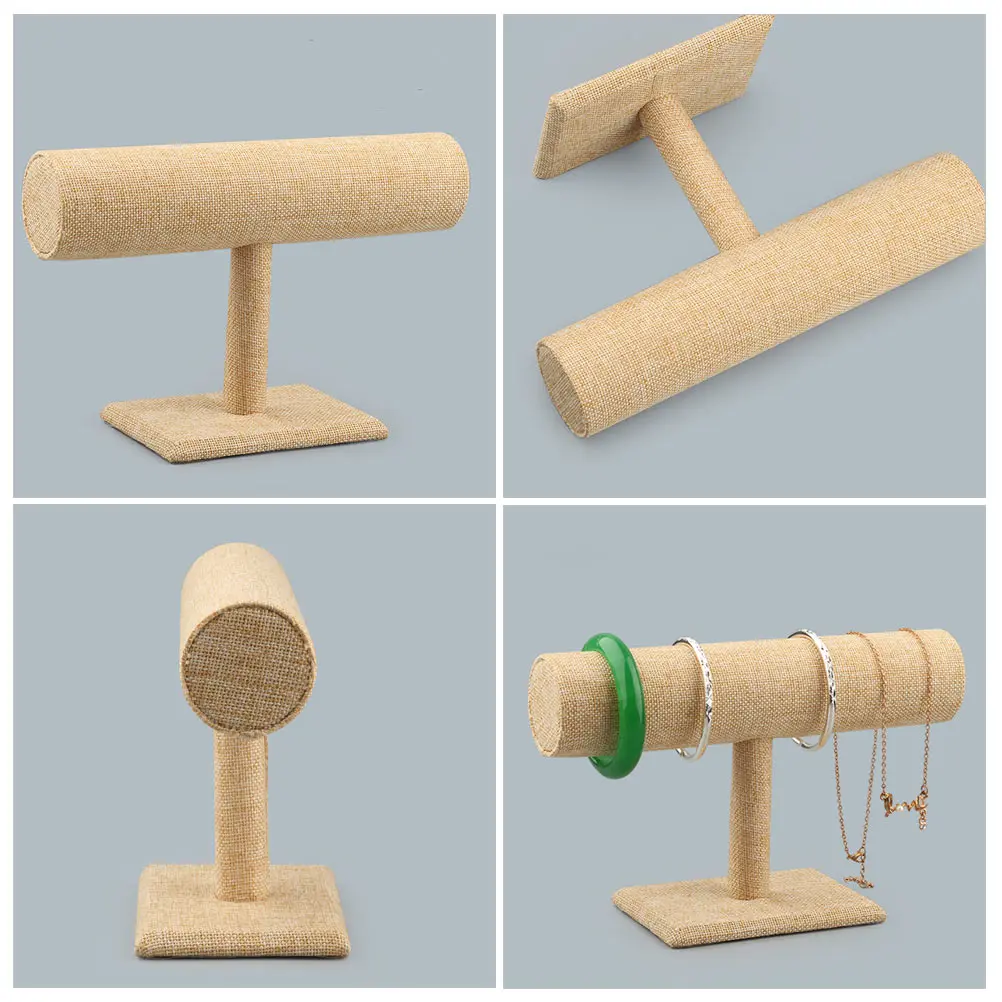 2 Pcs T-bar Linen Jewelry Display Stand Detachable Bangle Holder Rack Organizer Storage Watch Exhibit Home Shop Decor
2 Pcs T-bar Linen Jewelry Display Stand Detachable Bangle Holder Rack Organizer Storage Watch Exhibit Home Shop Decor