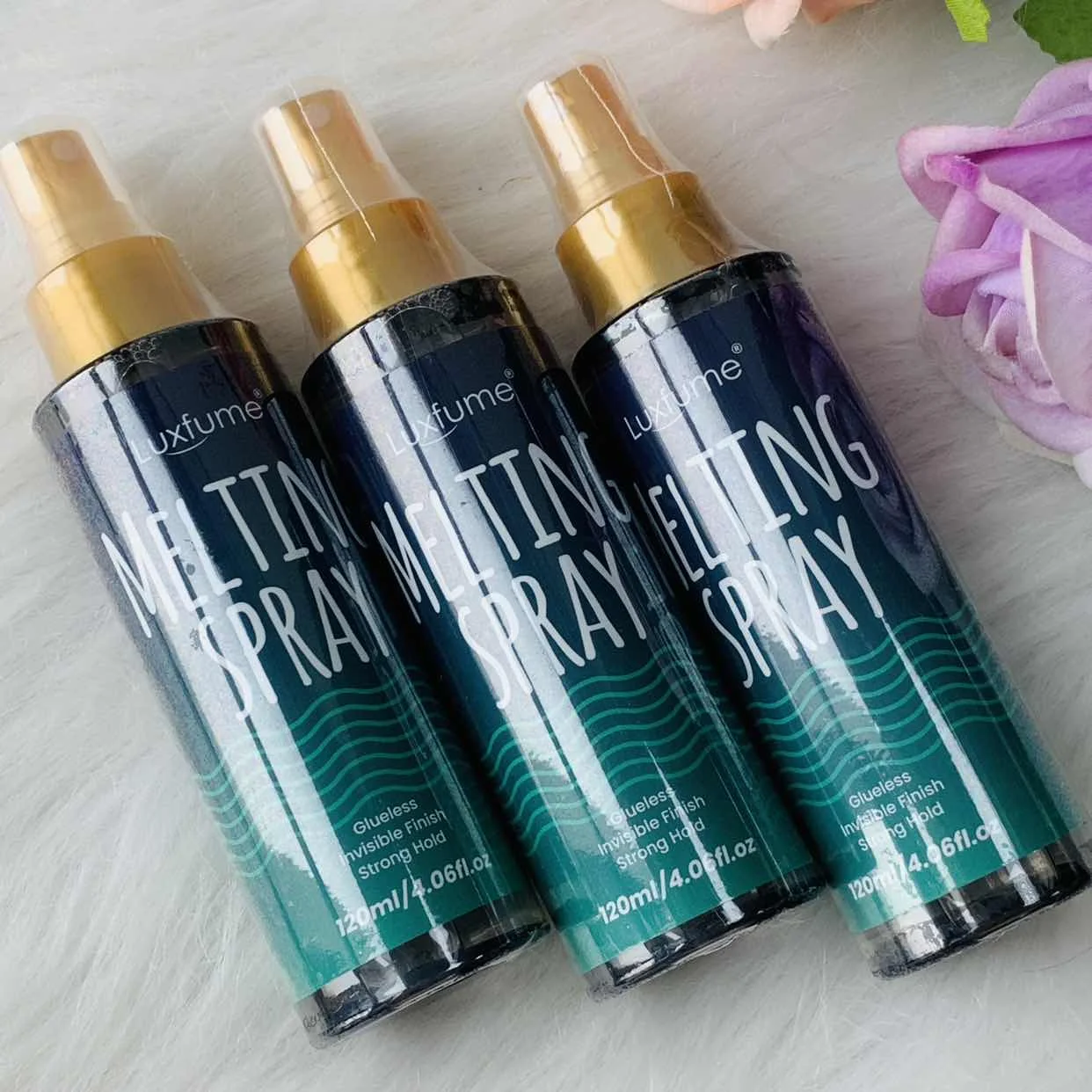 120ML Lace Melting and Holding Spray Glue-Less Hair Adhesive for Wigs, Strong Natural Finishing Hold with Control
120ML Lace Melting and Holding Spray Glue-Less Hair Adhesive for Wigs, Strong Natural Finishing Hold with Control