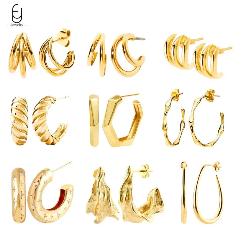925 Sterling Silver Needle Simple C Shape Big Stud Earrings for Women Fashion Geometry Piercing Earrings Party Fine Jewelry Gift
925 Sterling Silver Needle Simple C Shape Big Stud Earrings for Women Fashion Geometry Piercing Earrings Party Fine Jewelry Gift