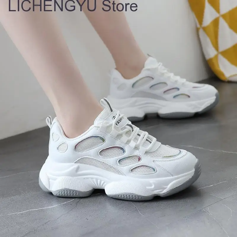 New Spring Chunky Flat Platform Sneakers Women Thick Bottom Dad Shoes Women Sports White Shoes Basket Femme
New Spring Chunky Flat Platform Sneakers Women Thick Bottom Dad Shoes Women Sports White Shoes Basket Femme