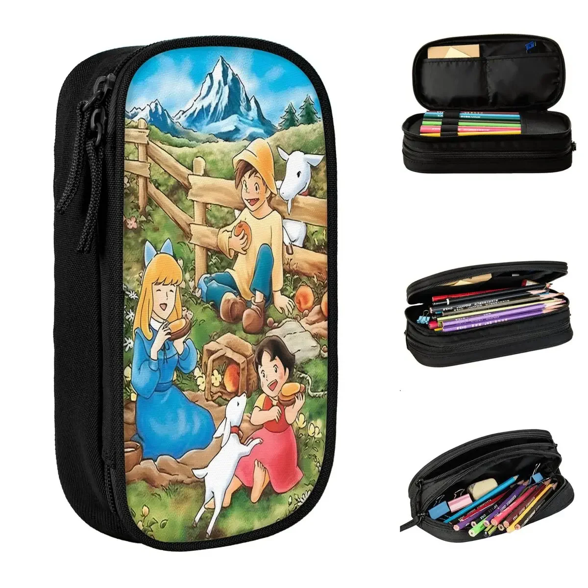 Heidi And Her Friends Pencil Cases Anime Cartoon Pen Holder Bags Girls Boys Large Storage Students School Gift Pencil Box
Heidi And Her Friends Pencil Cases Anime Cartoon Pen Holder Bags Girls Boys Large Storage Students School Gift Pencil Box