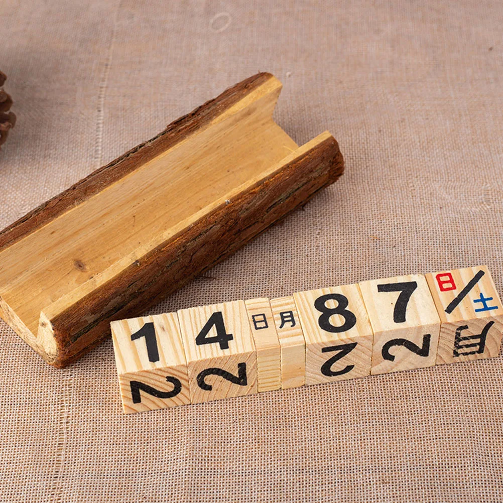2 PCS Wooden Calendar Creative Desktop Table Ornament Chic DIY Decoration Manual
2 PCS Wooden Calendar Creative Desktop Table Ornament Chic DIY Decoration Manual
