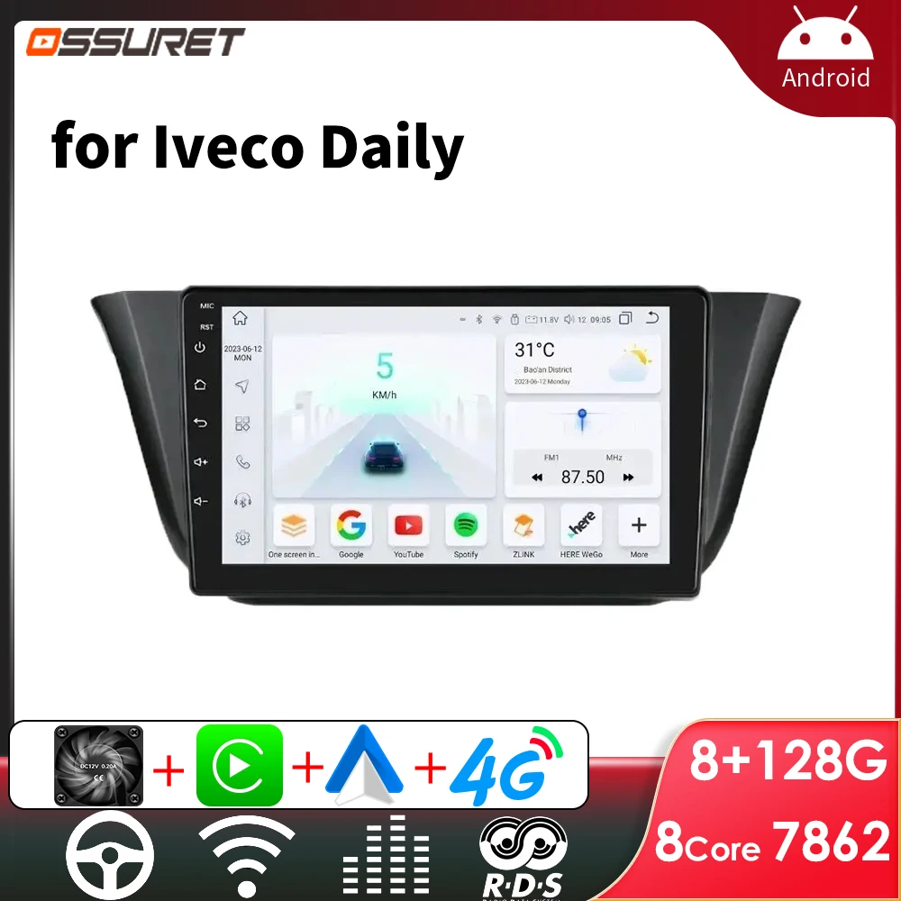 Автомагнитола на Android для Iveco Daily 2013-2021, автомобильная аудиосистема, стерео видео, автомобильный мультимедийный плеер Carplay, сенсорный экран 9 дюймов 7862
Автомагнитола на Android для Iveco Daily 2013-2021, автомобильная аудиосистема, стерео видео, автомобильный мультимедийный плеер Carplay, сенсорный экран 9 дюймов 7862