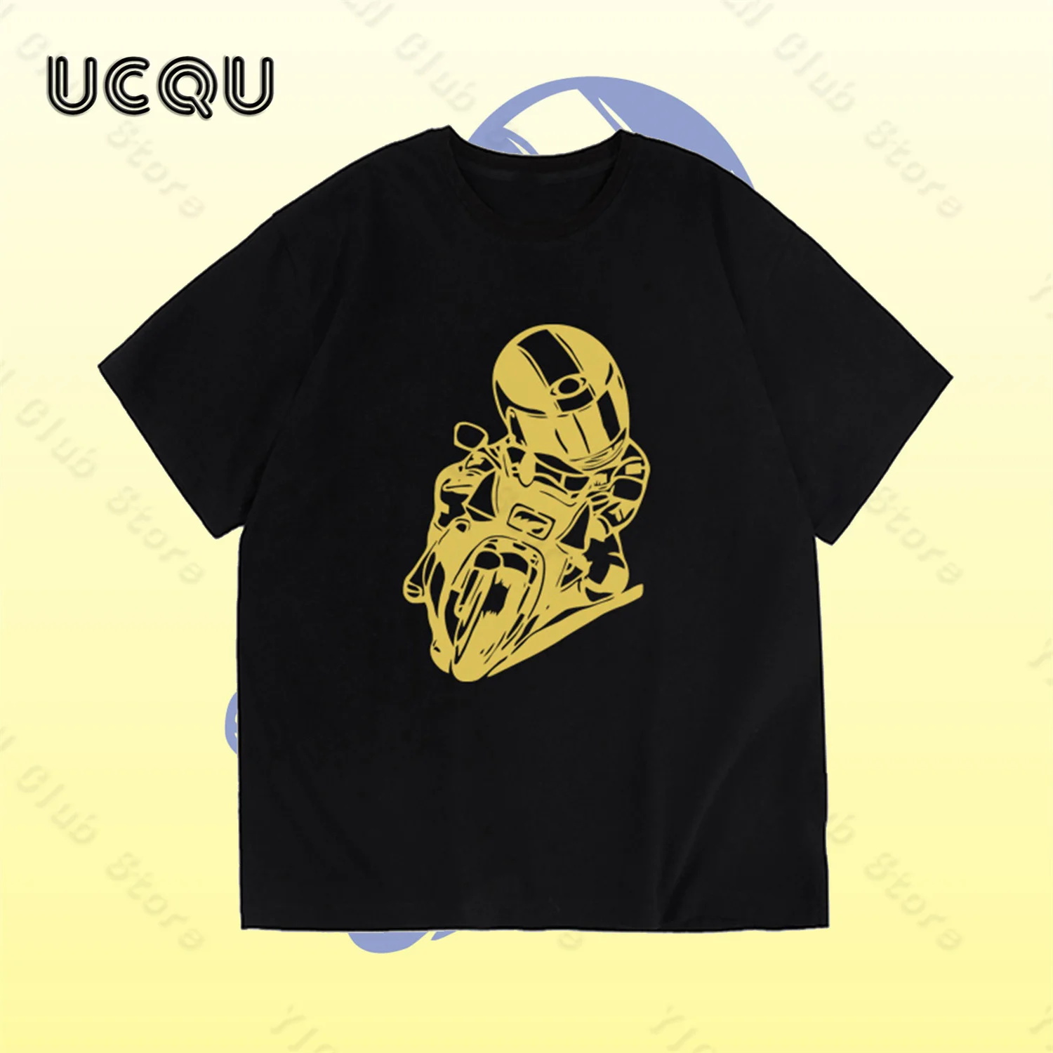 Hot Motorcycle Riding Bending Printed Men's Cotton T-Shirt Motorcycle Peripheral Culture Street Loose Casual Men Short Sleeves
Hot Motorcycle Riding Bending Printed Men's Cotton T-Shirt Motorcycle Peripheral Culture Street Loose Casual Men Short Sleeves