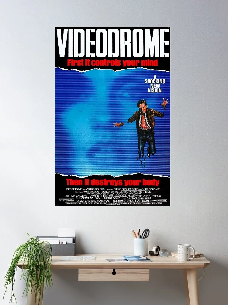 VIDEODROME Movie, Art Print Silk Poster Home Wall Decor
VIDEODROME Movie, Art Print Silk Poster Home Wall Decor