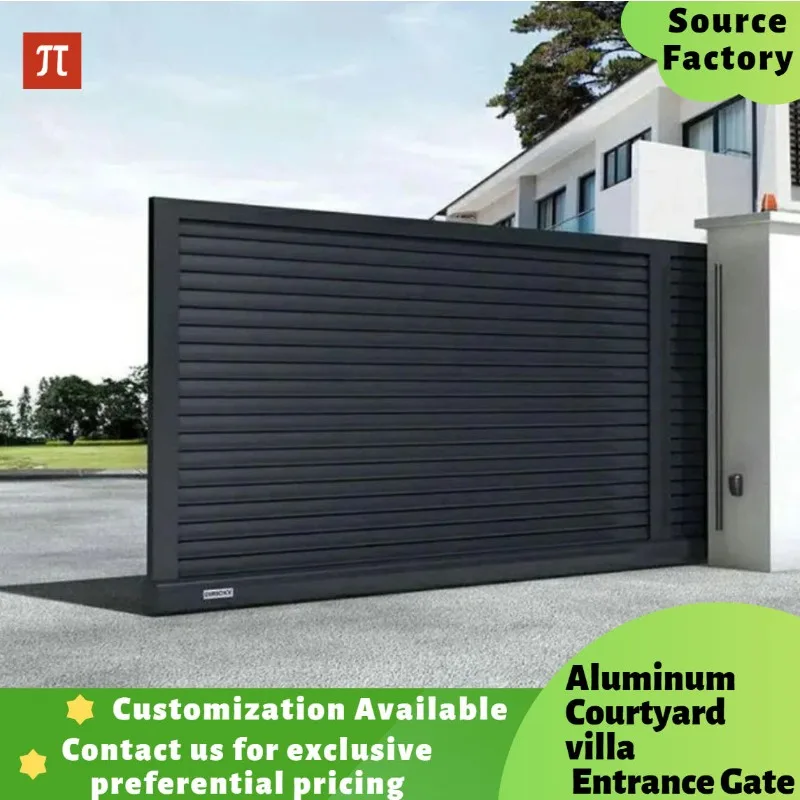 Custom Luxury Automatic Aluminum Gate Modern Design for Villa House Courtyard Driveway High Quality Customizable Entrance Gate
Custom Luxury Automatic Aluminum Gate Modern Design for Villa House Courtyard Driveway High Quality Customizable Entrance Gate