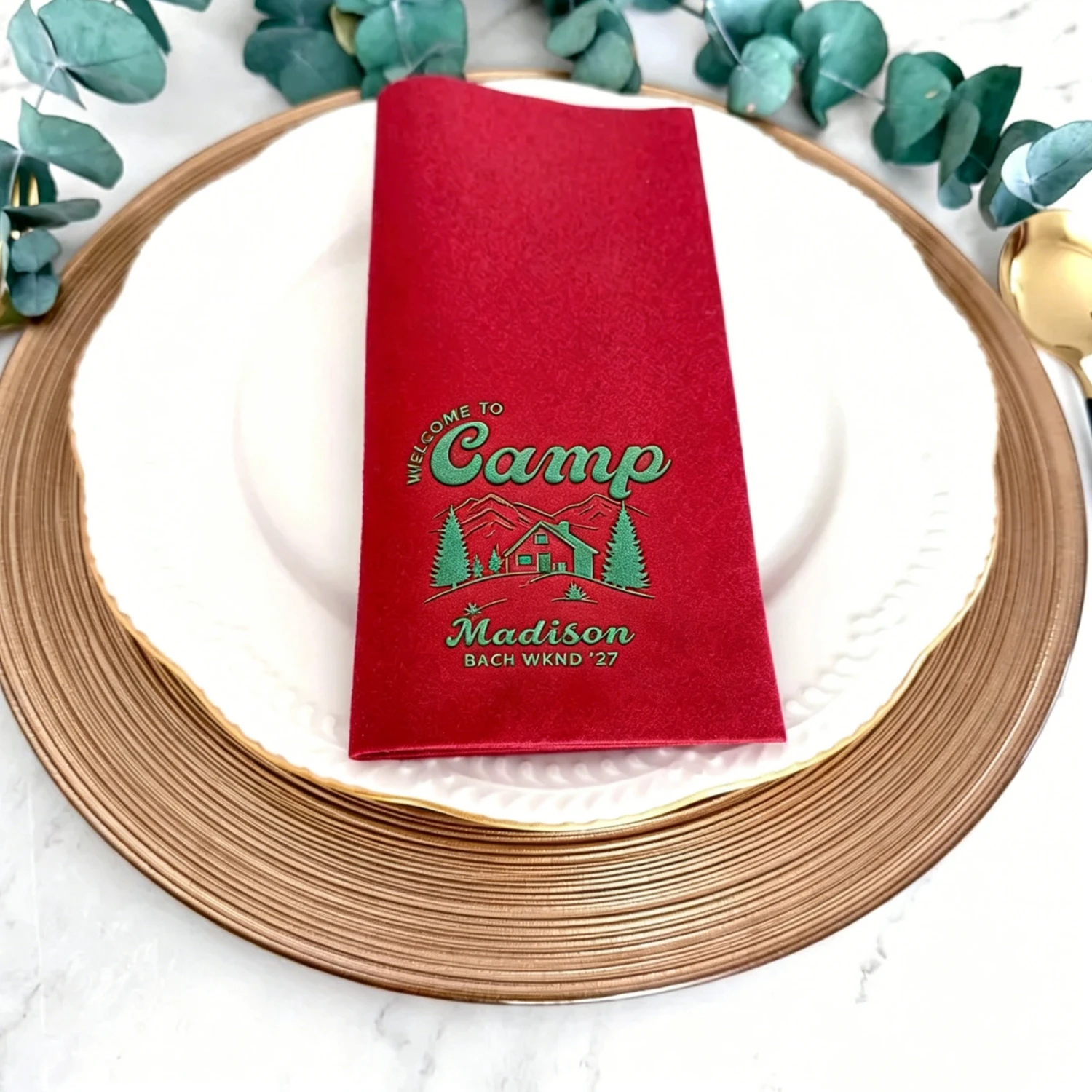 Custom Monogram Print Wedding Napkins 100Pcs Personalized Disposable Paper Napkin Wedding Dinner Party Table Ornament
Custom Monogram Print Wedding Napkins 100Pcs Personalized Disposable Paper Napkin Wedding Dinner Party Table Ornament