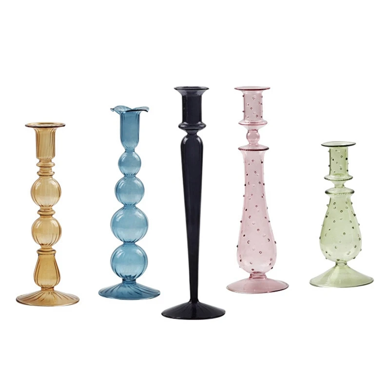 ABSS-Romantic Glass Candle Holder Vintage Glass Candlestick Hydroponic Transparent Vase European Style Gift
ABSS-Romantic Glass Candle Holder Vintage Glass Candlestick Hydroponic Transparent Vase European Style Gift