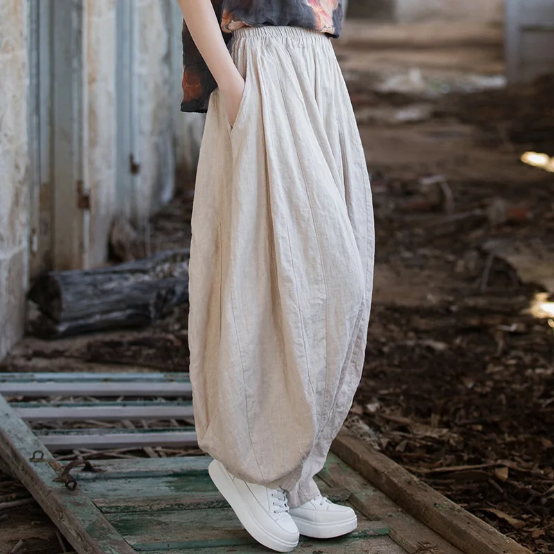 Ramie cotton sand wash old splicing pumpkin pants cotton and linen new women's bloomers fashion casual versatile simple temperam
Ramie cotton sand wash old splicing pumpkin pants cotton and linen new women's bloomers fashion casual versatile simple temperam