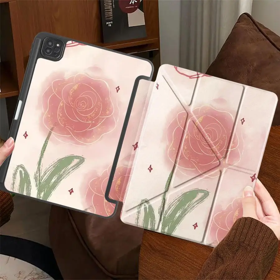 Красивый чехол для планшета с красными цветами для iPad Mini 6, 7, Pro 11, 10, 9, 8, 7, 12.9 дюймов Pro 2025, Air 4, 5, M3, M2, M4, 11 дюймов с держателем
Красивый чехол для планшета с красными цветами для iPad Mini 6, 7, Pro 11, 10, 9, 8, 7, 12.9 дюймов Pro 2025, Air 4, 5, M3, M2, M4, 11 дюймов с держателем