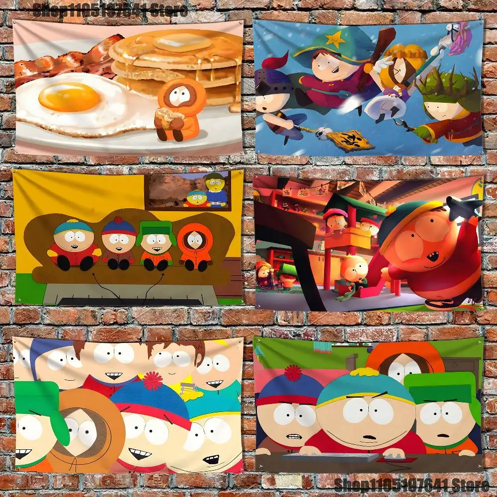 Cute S-South Park Flag Tapestry Banner For Bedroom Outdoor Living Room Restaurant Bar Wall Decor Party
Cute S-South Park Flag Tapestry Banner For Bedroom Outdoor Living Room Restaurant Bar Wall Decor Party