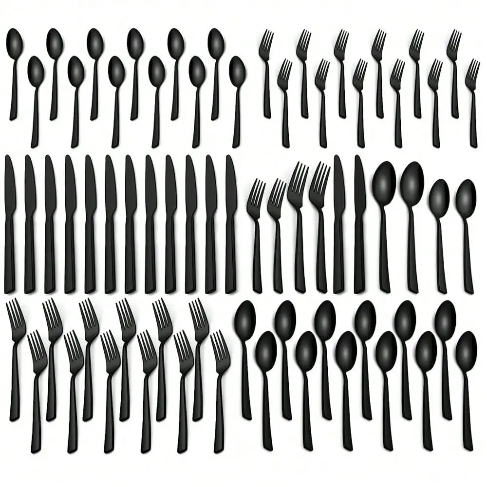 Pieces Black Silverware Set, Premium Stainless Steel Flatware Set For 12,Mirror Polished Tableware Cutlery Set For Home And Res
Pieces Black Silverware Set, Premium Stainless Steel Flatware Set For 12,Mirror Polished Tableware Cutlery Set For Home And Res