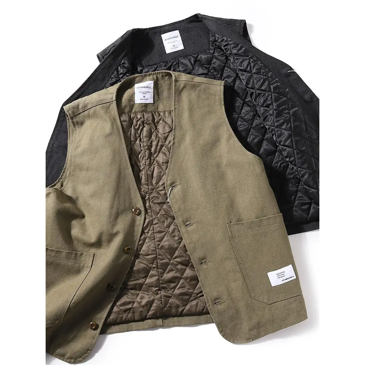 Retro Japanese Sle Men's Vest Waed Cotton Hoody Autumn Winter Warmth No Sve Workwear oulder Pad V-Ne Thiened Pol...
Retro Japanese Sle Men's Vest Waed Cotton Hoody Autumn Winter Warmth No Sve Workwear oulder Pad V-Ne Thiened Pol...