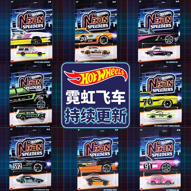 Hot Wheels Neon Speeders HLH72F Porsche 911 Volvo Volkswagen Honda Dodge Corvette 1:64 Diecast Alloy Car Collectible Vehicle Toy
Hot Wheels Neon Speeders HLH72F Porsche 911 Volvo Volkswagen Honda Dodge Corvette 1:64 Diecast Alloy Car Collectible Vehicle Toy