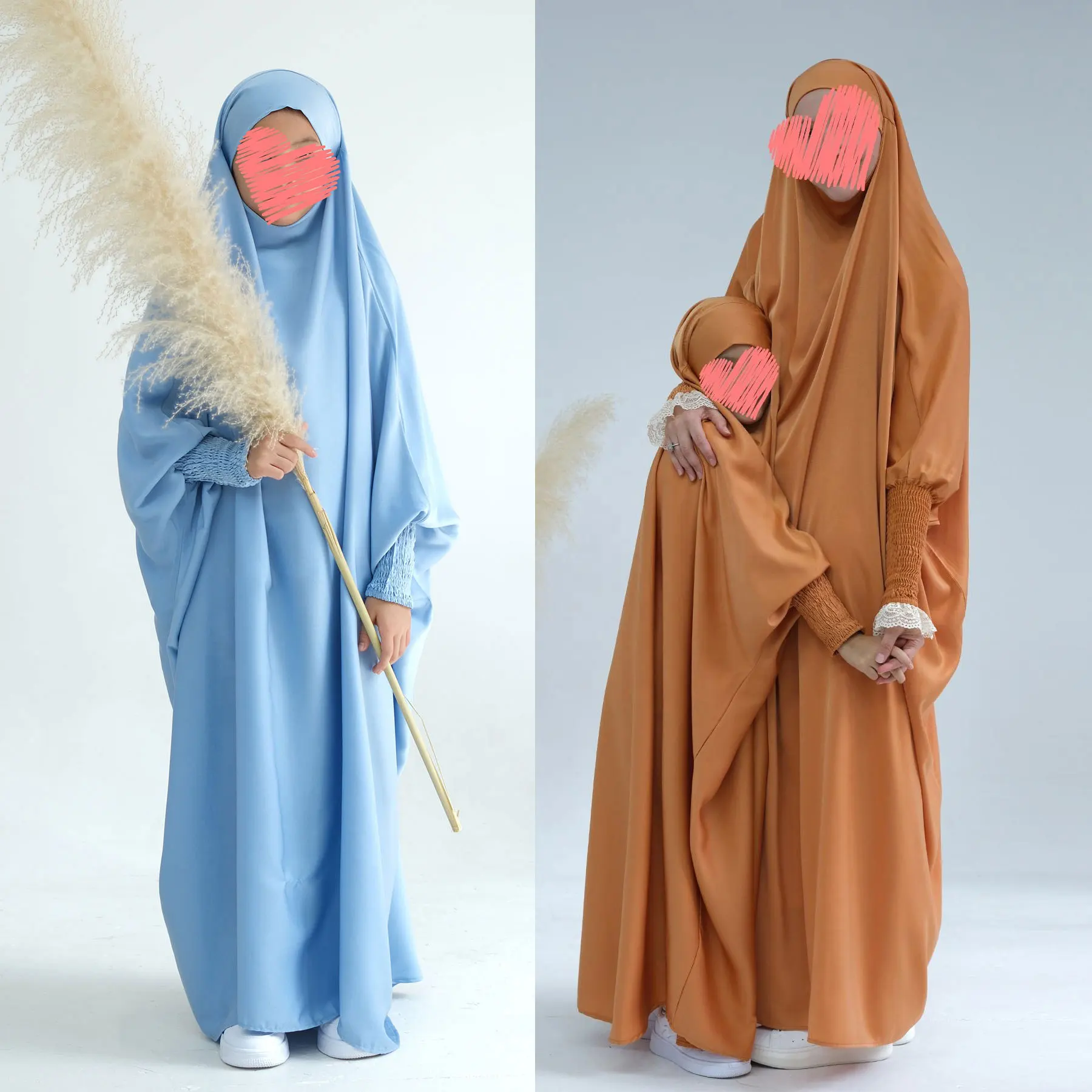 Muslim Kids Prayer Abaya One Piece Jilbab Modest Islamic Long Khimar Full Covered Children Dress Dress 3-11years Arabic Kimono
Muslim Kids Prayer Abaya One Piece Jilbab Modest Islamic Long Khimar Full Covered Children Dress Dress 3-11years Arabic Kimono
