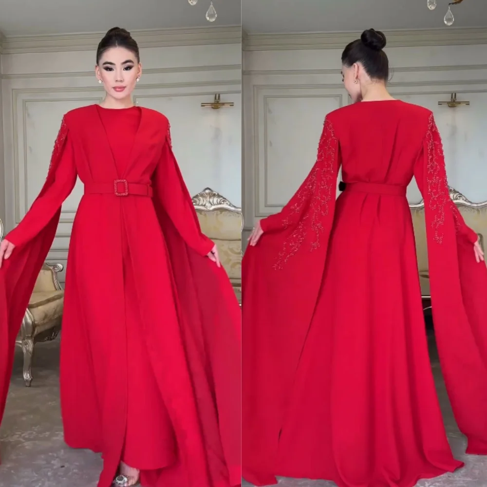 Customized Intricate Retro Jersey Beading Sequined Sash Pleat Ruched A-line Scoop Neck Long Dresses Celebrity Dresses Chinese St
Customized Intricate Retro Jersey Beading Sequined Sash Pleat Ruched A-line Scoop Neck Long Dresses Celebrity Dresses Chinese St