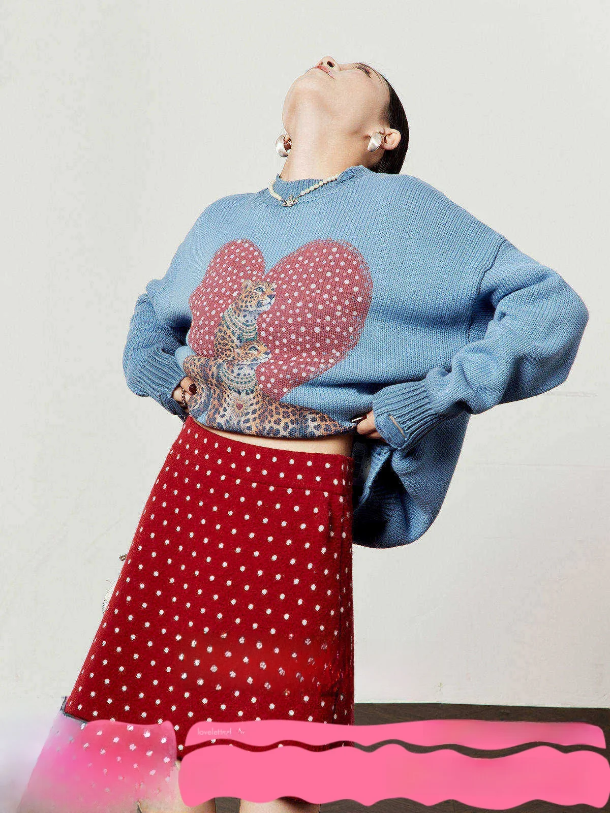 Blue Heart Polka Dot Leopard Loose Casual Sle Women's Sweater Spring 2026 New Arrival Comfortable Knitted Top
Blue Heart Polka Dot Leopard Loose Casual Sle Women's Sweater Spring 2026 New Arrival Comfortable Knitted Top