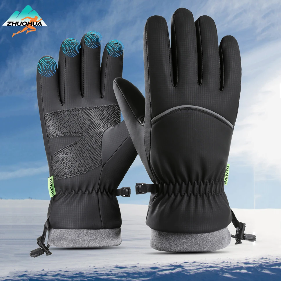 ZHUOHUA Winter Waterproof Ski Snow Warm Gloves for Women Men, Windproof Cold Weather Thermal with Touchscreen All Fingers
ZHUOHUA Winter Waterproof Ski Snow Warm Gloves for Women Men, Windproof Cold Weather Thermal with Touchscreen All Fingers