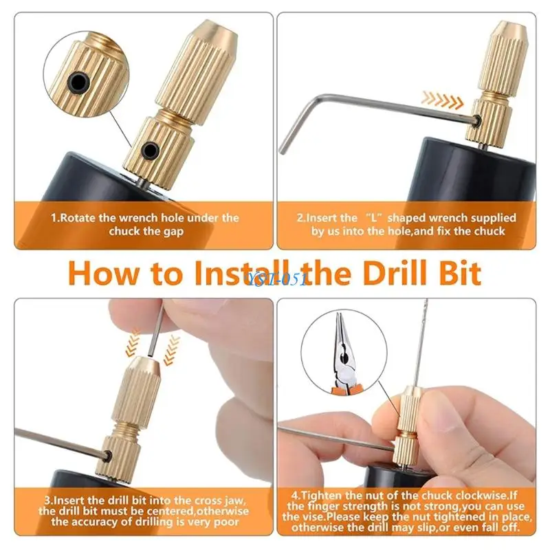 E15A Fast Speed Portable Electric Drill Hole Punching For Resin Bead Crafting DIY Projects With 3Pcs Drill Bit
E15A Fast Speed Portable Electric Drill Hole Punching For Resin Bead Crafting DIY Projects With 3Pcs Drill Bit