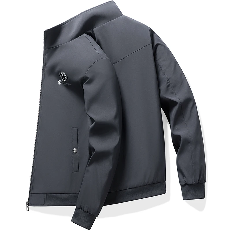 Весенне-осенняя мужская куртка с бейсбольным воротником, короткая свободная однотонная куртка, мужская деловая повседневная тонкая куртка, мужская уличная куртка
Весенне-осенняя мужская куртка с бейсбольным воротником, короткая свободная однотонная куртка, мужская деловая повседневная тонкая куртка, мужская уличная куртка