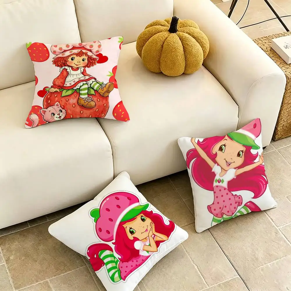 Cute Strawberry-Y Shortcake Girl Pillow Case Square Double-Sided Sofa Cushion Cover Bedroom Bedside Pillow Gift
Cute Strawberry-Y Shortcake Girl Pillow Case Square Double-Sided Sofa Cushion Cover Bedroom Bedside Pillow Gift