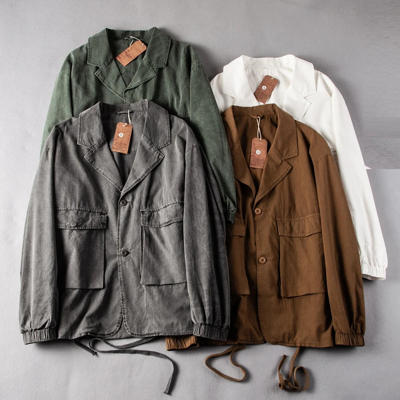 American Sle Workwear Jaet Men's Autumn Winter Pure Cotton Waed Outdated Casual Loose Fit Simple Design Jaet Coat
American Sle Workwear Jaet Men's Autumn Winter Pure Cotton Waed Outdated Casual Loose Fit Simple Design Jaet Coat