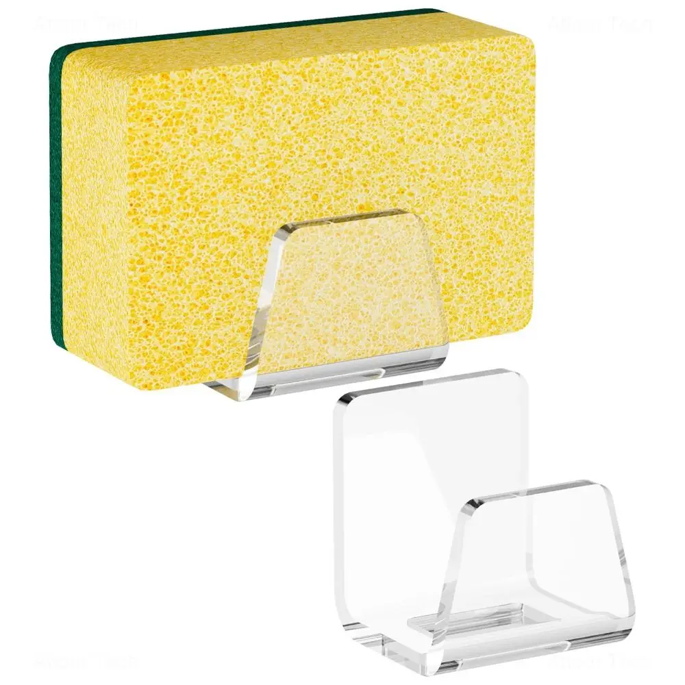 No-Drill Design Sink Sponge Holder Saves Space Clear Acrylic Multipurpose Storage Holder Efficient Drainage Easy to Install 
No-Drill Design Sink Sponge Holder Saves Space Clear Acrylic Multipurpose Storage Holder Efficient Drainage Easy to Install