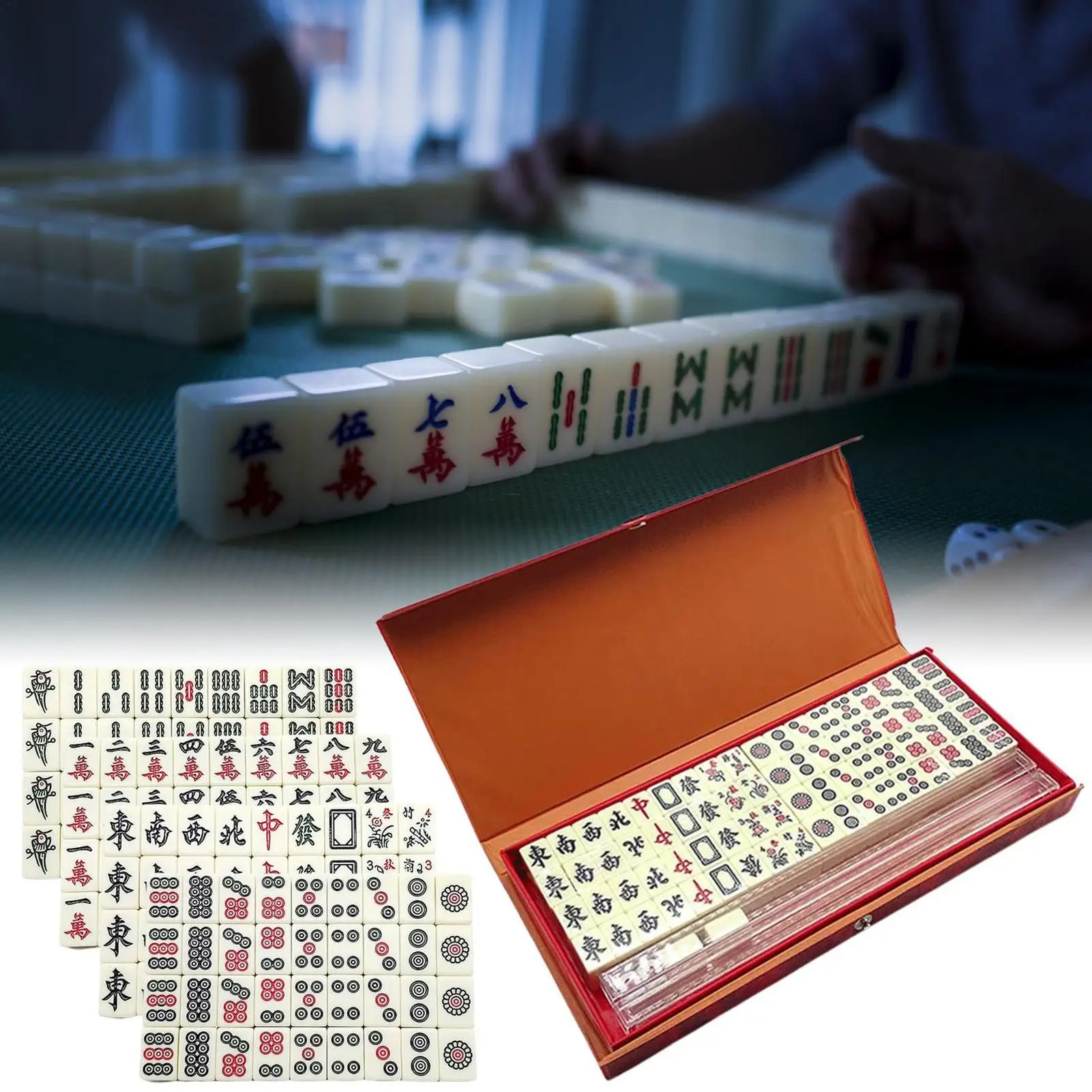 Портативный дорожный набор для игры в маджонг, 144 классических фишки, китайская игра в маджонг для путешествий, вечеринок, мальчиков, девочек, взрослых и детей
Портативный дорожный набор для игры в маджонг, 144 классических фишки, китайская игра в маджонг для путешествий, вечеринок, мальчиков, девочек, взрослых и детей