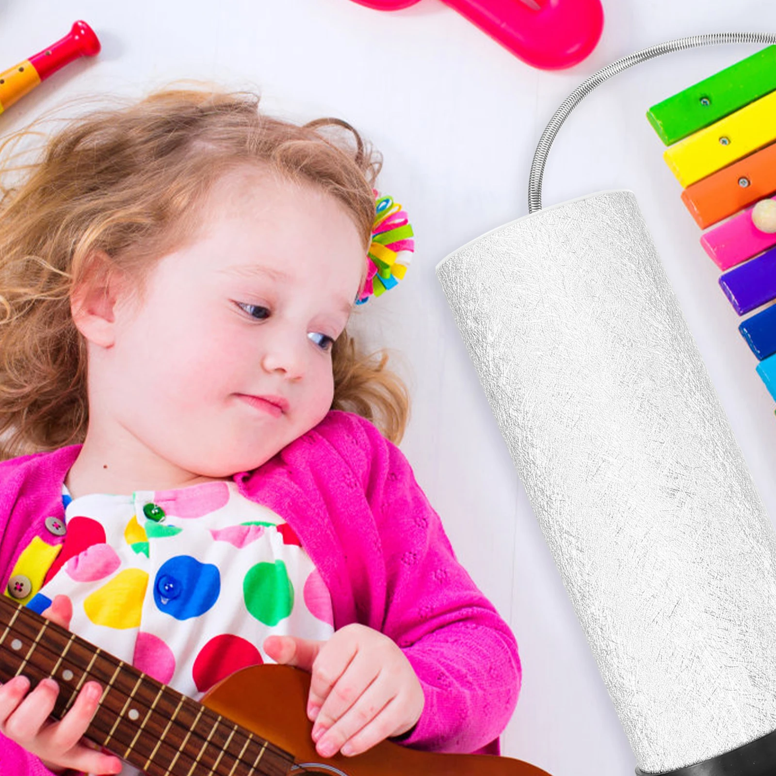 Thunder Drum Musical Instrument Silver Smooth Surface Long Use Music Teaching Sensory Stormy Spring Drum Toys Percussion Sound
Thunder Drum Musical Instrument Silver Smooth Surface Long Use Music Teaching Sensory Stormy Spring Drum Toys Percussion Sound