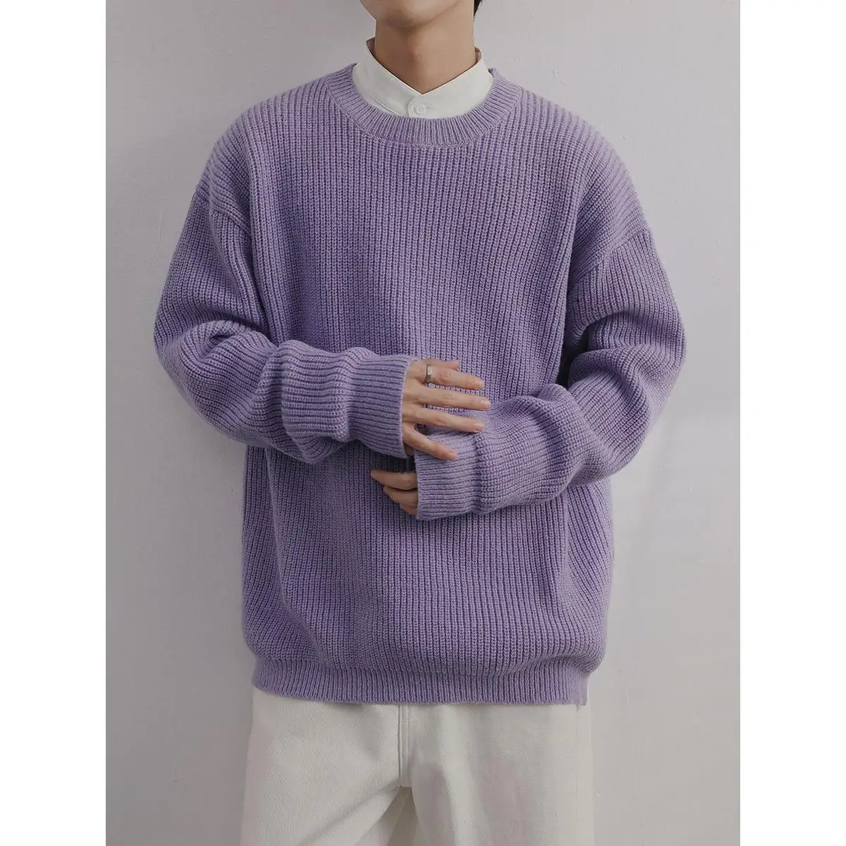 Коврик Cleanfit, корейский дизайн, вязаный свитер с разрезом, модный мужской вязаный свитер с ленивым рукавом, осень-зима, повседневная одежда
Коврик Cleanfit, корейский дизайн, вязаный свитер с разрезом, модный мужской вязаный свитер с ленивым рукавом, осень-зима, повседневная одежда