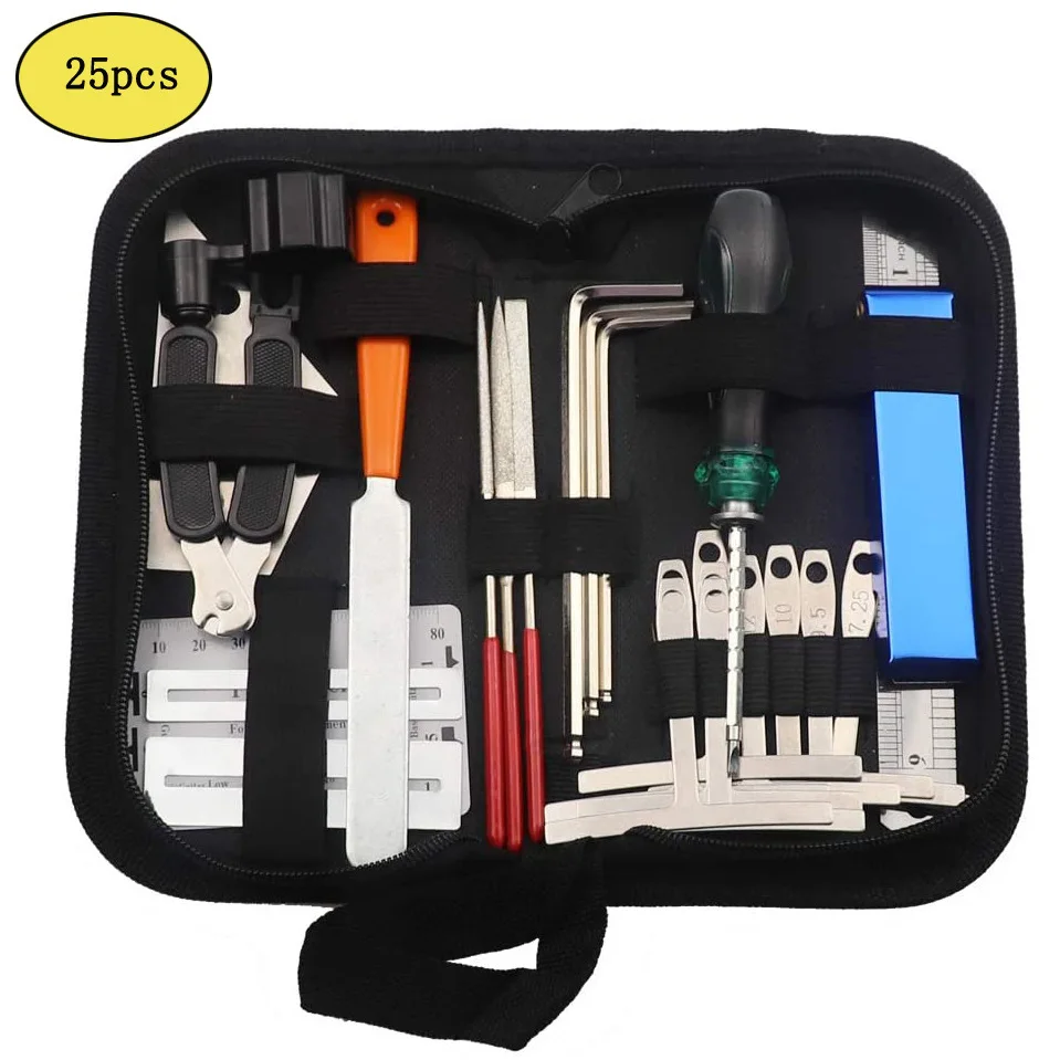 Guitar Accessories 25PCS Set String Cutting Device Tool Kit Three-in-One Repair