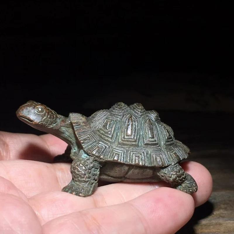 Little Fairy/Antique Pure Copper Turtle Longevity Animal Metal Sculpture Furniture Decoration Office Desktop Jewelry Craft Gift
Little Fairy/Antique Pure Copper Turtle Longevity Animal Metal Sculpture Furniture Decoration Office Desktop Jewelry Craft Gift
