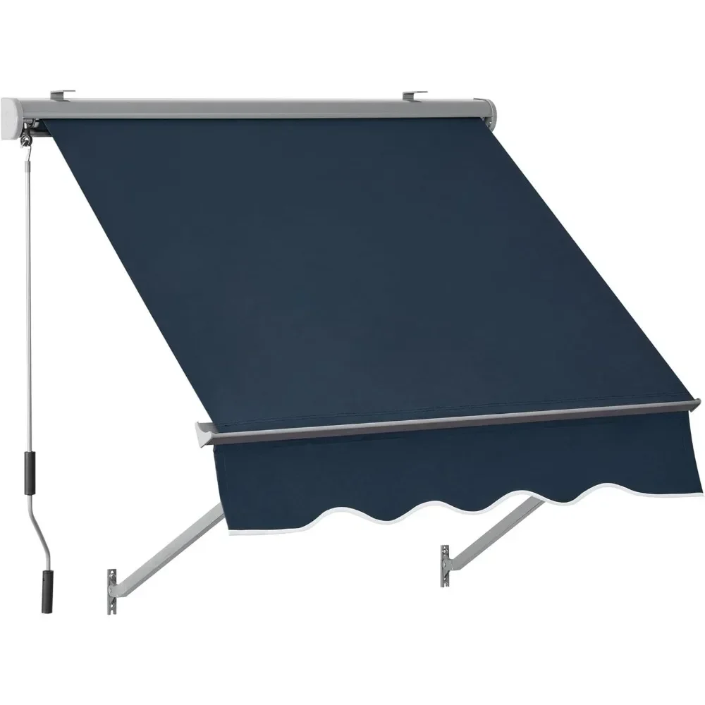 patio window awnings 63", fully assembled manual retractable sunshade canopy for windows & doors (dark blue, 65"x80")
patio window awnings 63", fully assembled manual retractable sunshade canopy for windows & doors (dark blue, 65"x80")