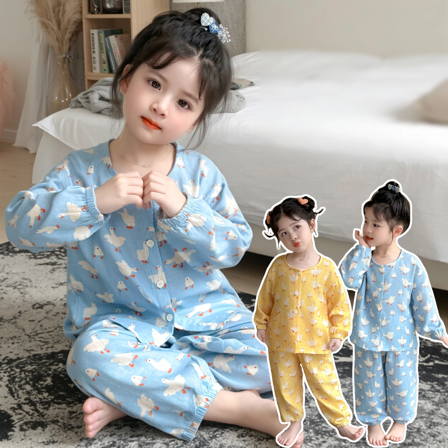 Baby Girls Pajamas Sets Kids Button Down Sleepwear Baby Sleeping Set Little Girl Pajama Princess Cotton Softy Sleepwear Age 2-9Y
Baby Girls Pajamas Sets Kids Button Down Sleepwear Baby Sleeping Set Little Girl Pajama Princess Cotton Softy Sleepwear Age 2-9Y