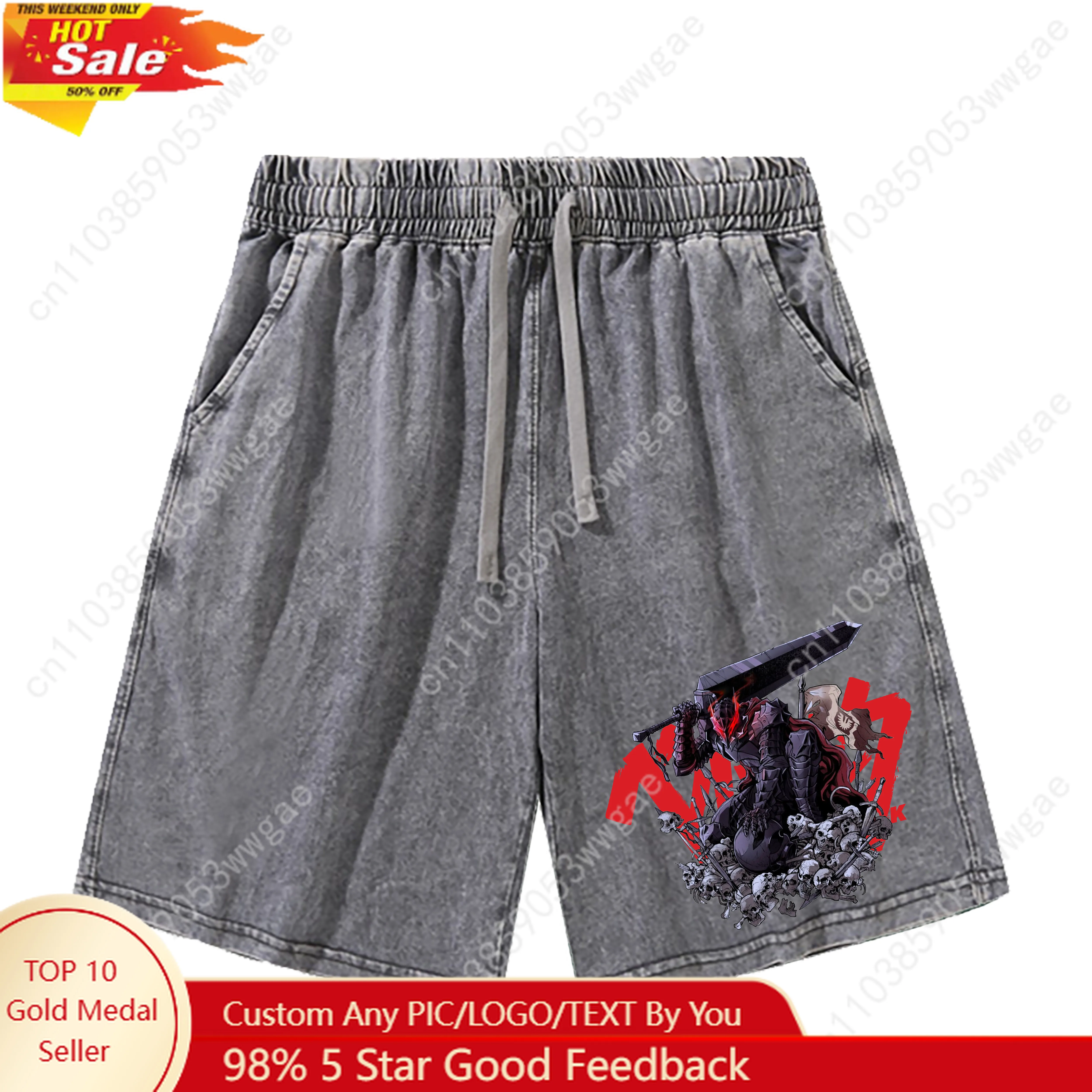 Berserk Anime Shorts Man Woman Teenager Retro Short Pants Vintage Cotton High Quality Elastic Soft Beach Shorts Customized Pant
Berserk Anime Shorts Man Woman Teenager Retro Short Pants Vintage Cotton High Quality Elastic Soft Beach Shorts Customized Pant