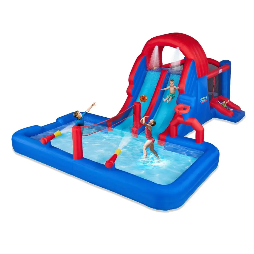 amp Fun Ultra AllPlay Inflatable Water Slide Park HeavyDuty for Outdoor Fun Climbing Wall, Slides, Bounce House, Volley Net, Ho
amp Fun Ultra AllPlay Inflatable Water Slide Park HeavyDuty for Outdoor Fun Climbing Wall, Slides, Bounce House, Volley Net, Ho