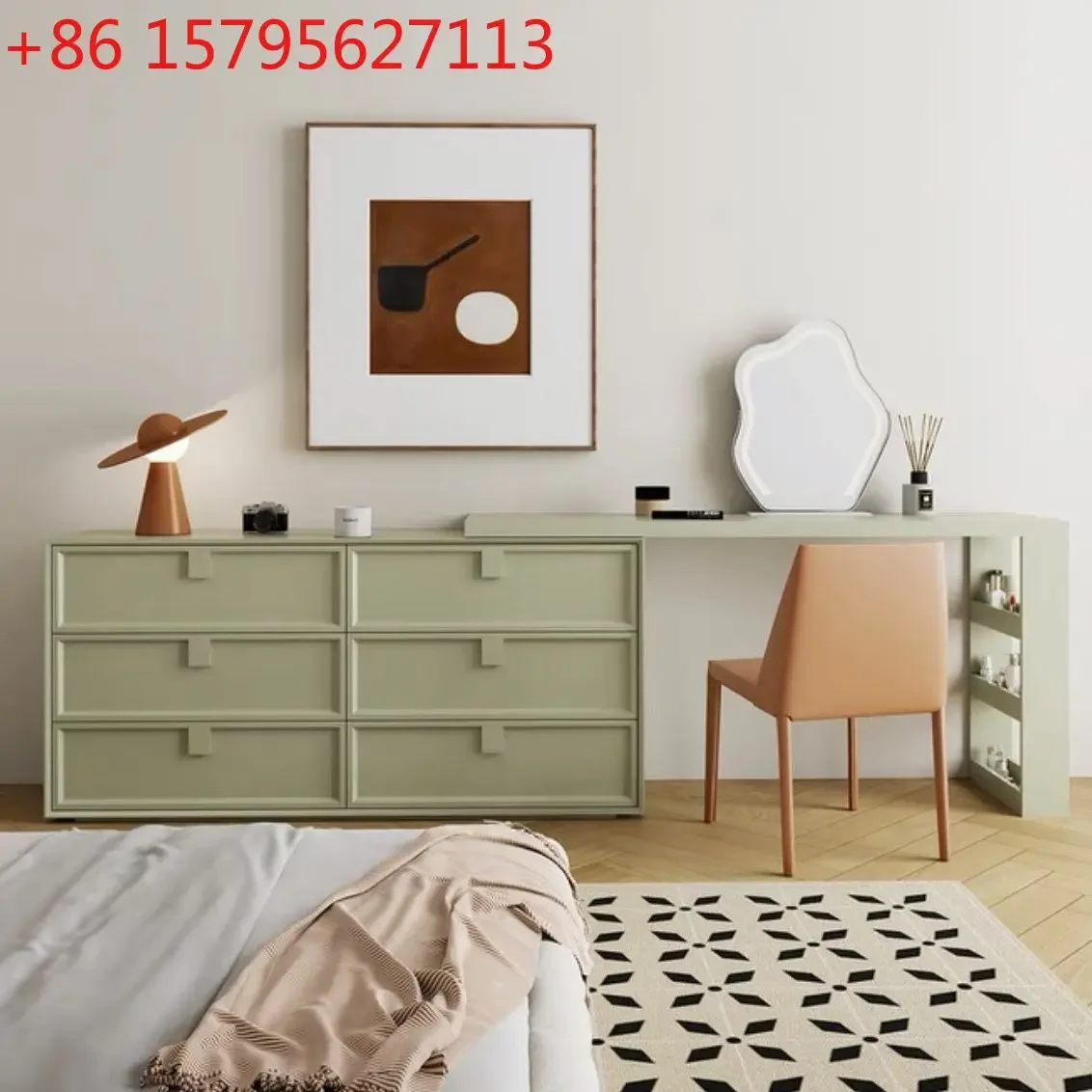 Solid wood dresser integrated cream wind solid wood makeup table bedroom modern simple storage cabinet
Solid wood dresser integrated cream wind solid wood makeup table bedroom modern simple storage cabinet