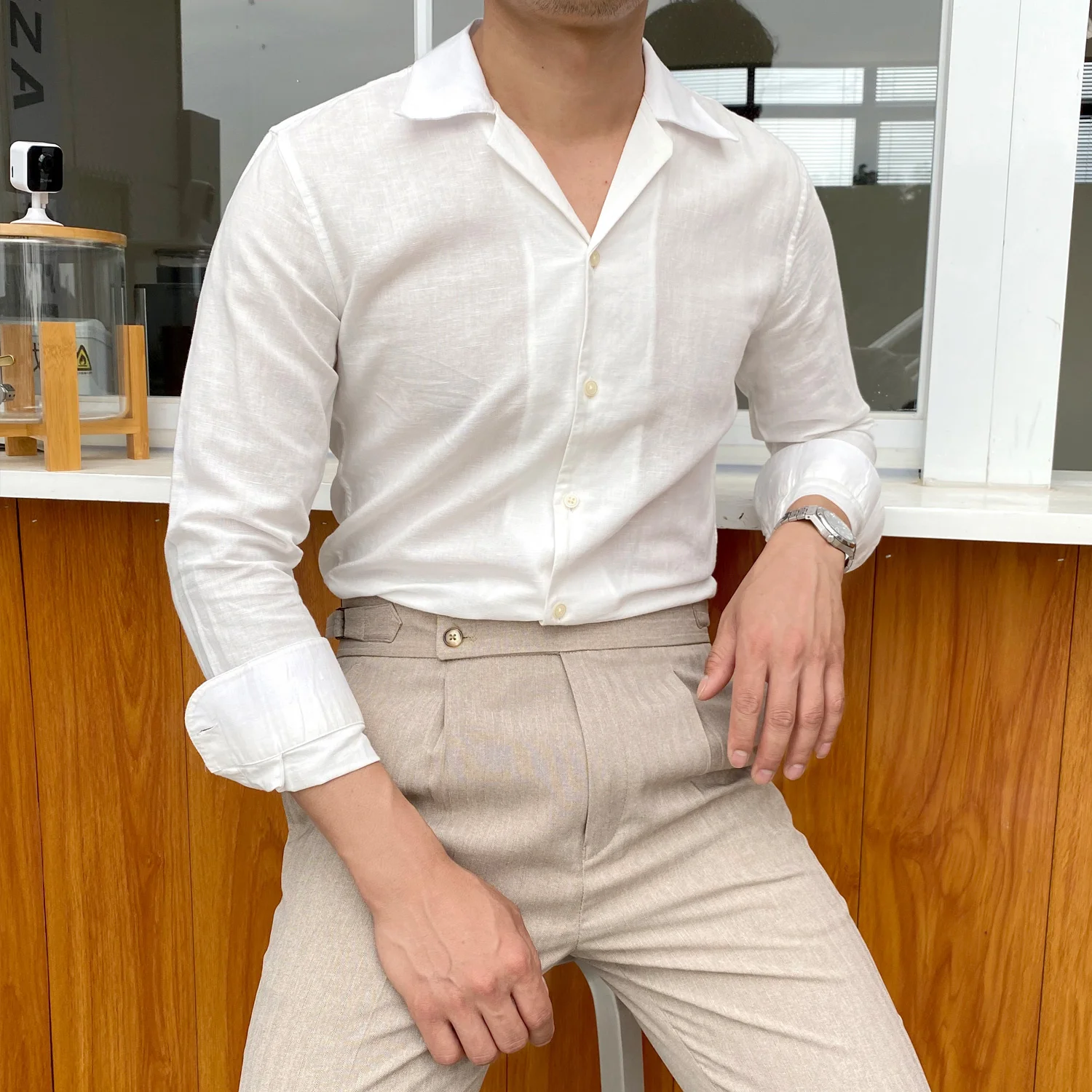 Style British Linen Shirt Trendy Men Blue Cuba Suit Collar Thin Shirt Fashion Business Formal Dress Shirt Long Sleeve Shirt Men
Style British Linen Shirt Trendy Men Blue Cuba Suit Collar Thin Shirt Fashion Business Formal Dress Shirt Long Sleeve Shirt Men