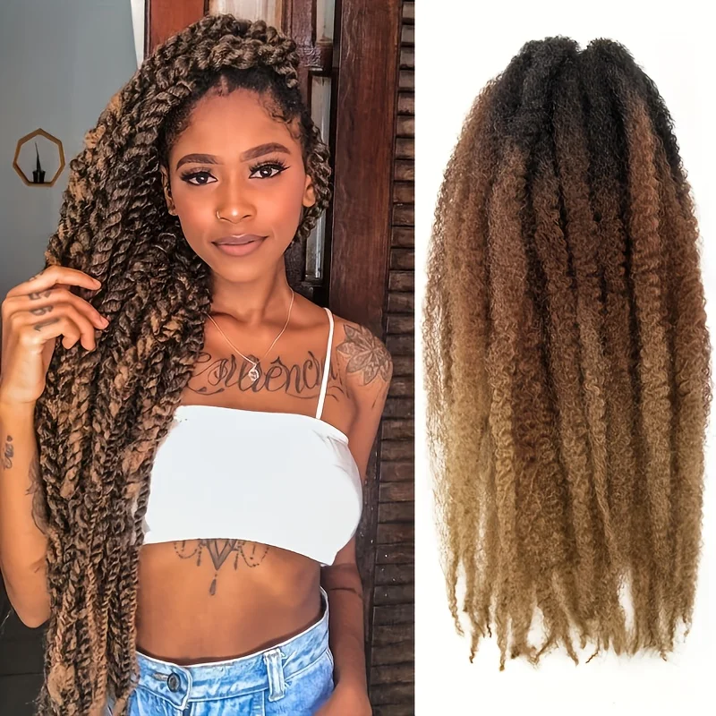 1 Pack Marley Twist Braiding Hair 18 Inch Marley Hair Kinky Twist Hair Extensions for Afro Kinky Curly Braiding Synthetic Hair
1 Pack Marley Twist Braiding Hair 18 Inch Marley Hair Kinky Twist Hair Extensions for Afro Kinky Curly Braiding Synthetic Hair