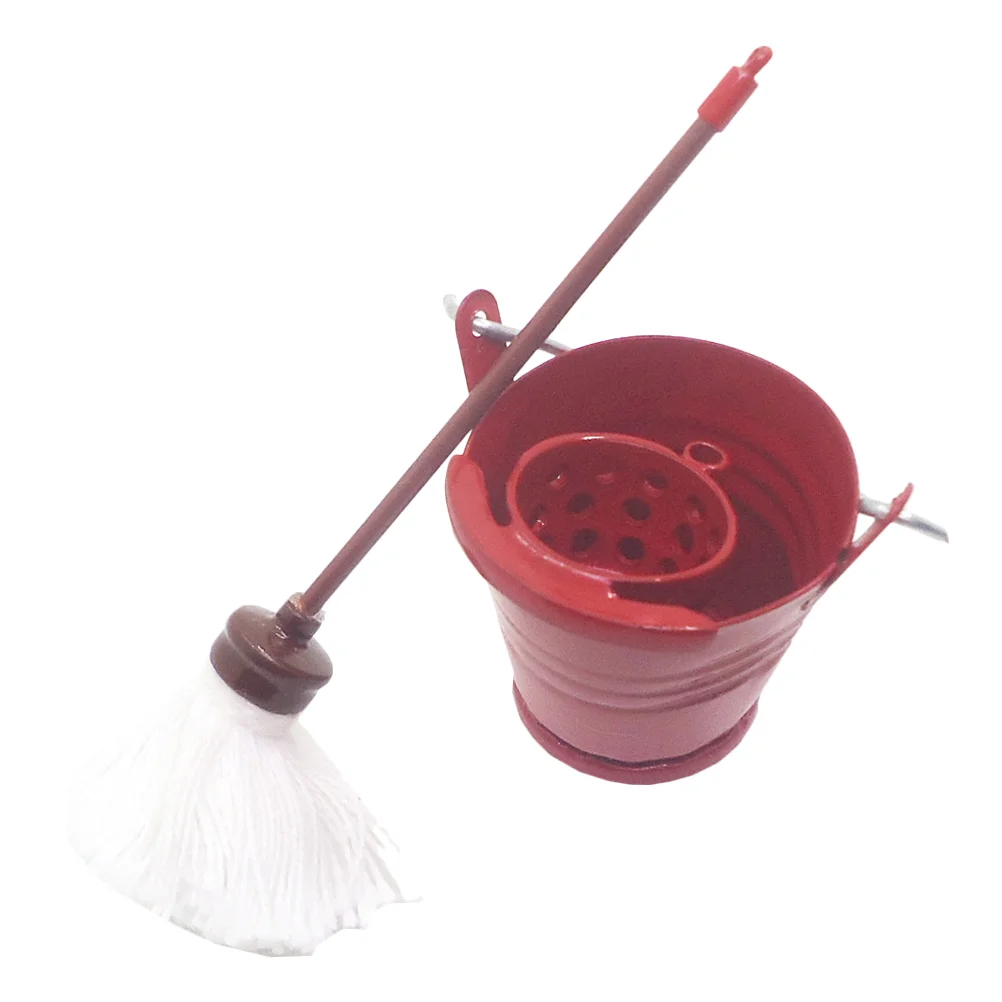 Photo Model Mop Bucket Tiny House Accessories Mini Housekeeping Cleaning 3x28cm Alloy Plastic Supplies Educational Plaything
Photo Model Mop Bucket Tiny House Accessories Mini Housekeeping Cleaning 3x28cm Alloy Plastic Supplies Educational Plaything