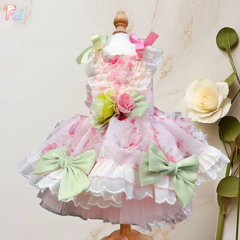 Pet Dog Clothes Elegant Floral Dress With Detachable Train Original Design Party Wedding Costume For Dog Cat Puppy Formal Gown
Pet Dog Clothes Elegant Floral Dress With Detachable Train Original Design Party Wedding Costume For Dog Cat Puppy Formal Gown