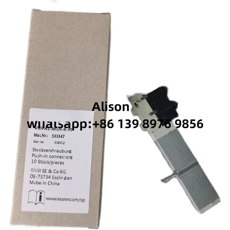 Original Solenoid valve VMPA1-M1H K-PI 533347 VMPA1-M1H-N-PI 533348 VMPA1-M1H-H-PI 533349 VMPA1-M1H-D-PI 533350
Original Solenoid valve VMPA1-M1H K-PI 533347 VMPA1-M1H-N-PI 533348 VMPA1-M1H-H-PI 533349 VMPA1-M1H-D-PI 533350
