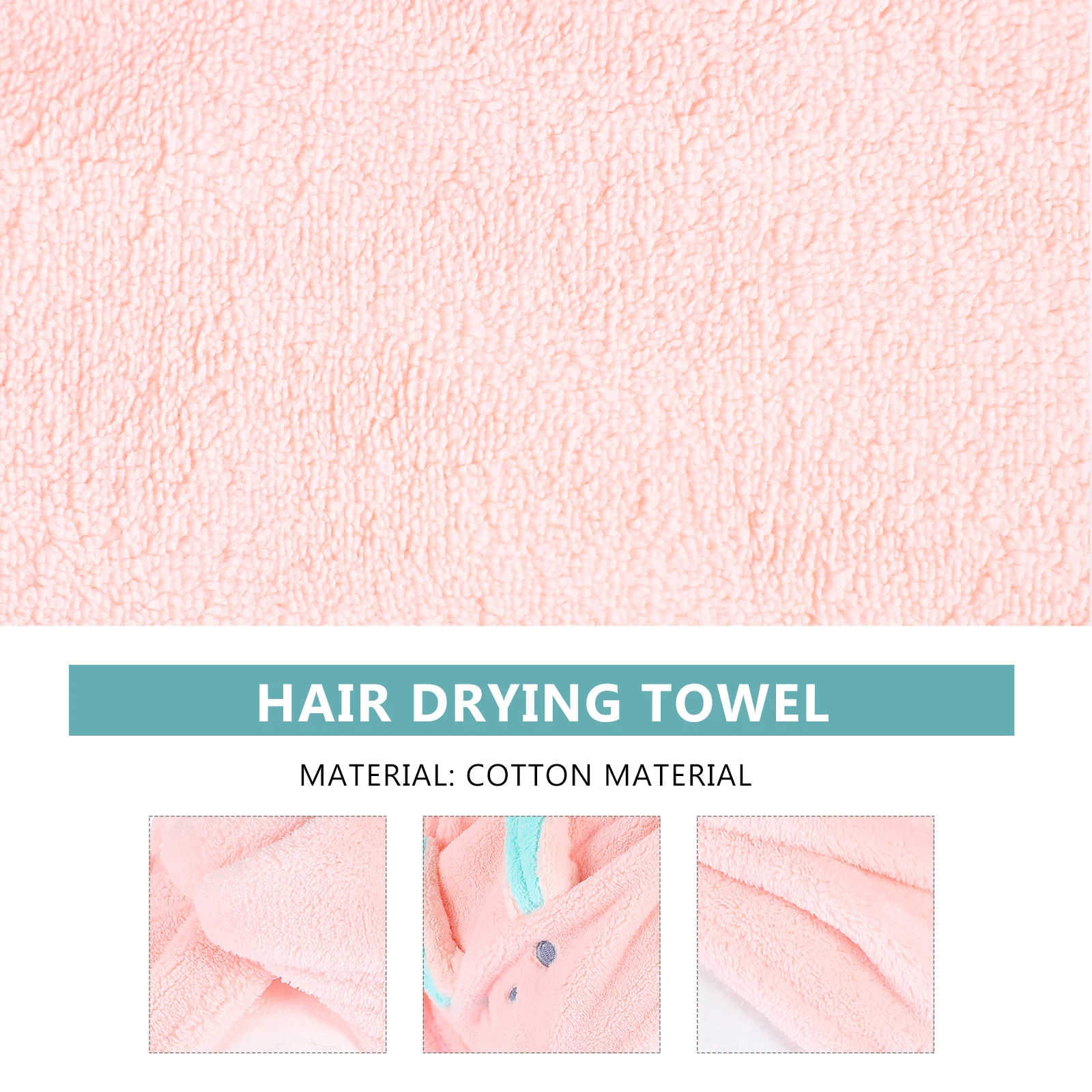 Cute Cartoon Shower Hat Super Absorbent Hair Drying Towel Portable Lightweight No Friction Damage Protection Cotton Material
Cute Cartoon Shower Hat Super Absorbent Hair Drying Towel Portable Lightweight No Friction Damage Protection Cotton Material